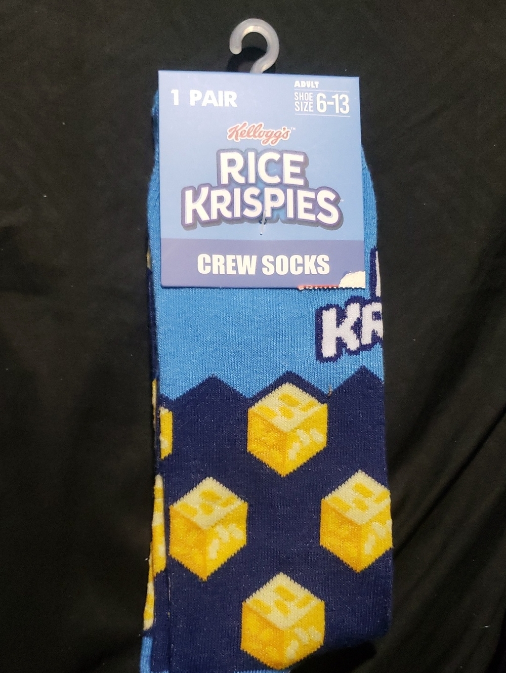 🤯3/$12 Kellogg's Rice Krispies Crew Socks New Unisex